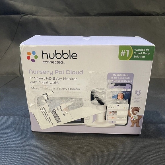 HUBBLE CONNECTED Nursery Pal Cloud 5" Smart HD Baby Monitor & Power Cables - Picture 10 of 10
